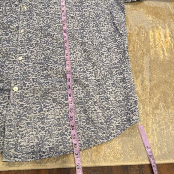 robert graham long sleeve shirt 3XLB flower print all over in EUC flip cuffs - Picture 10 of 12